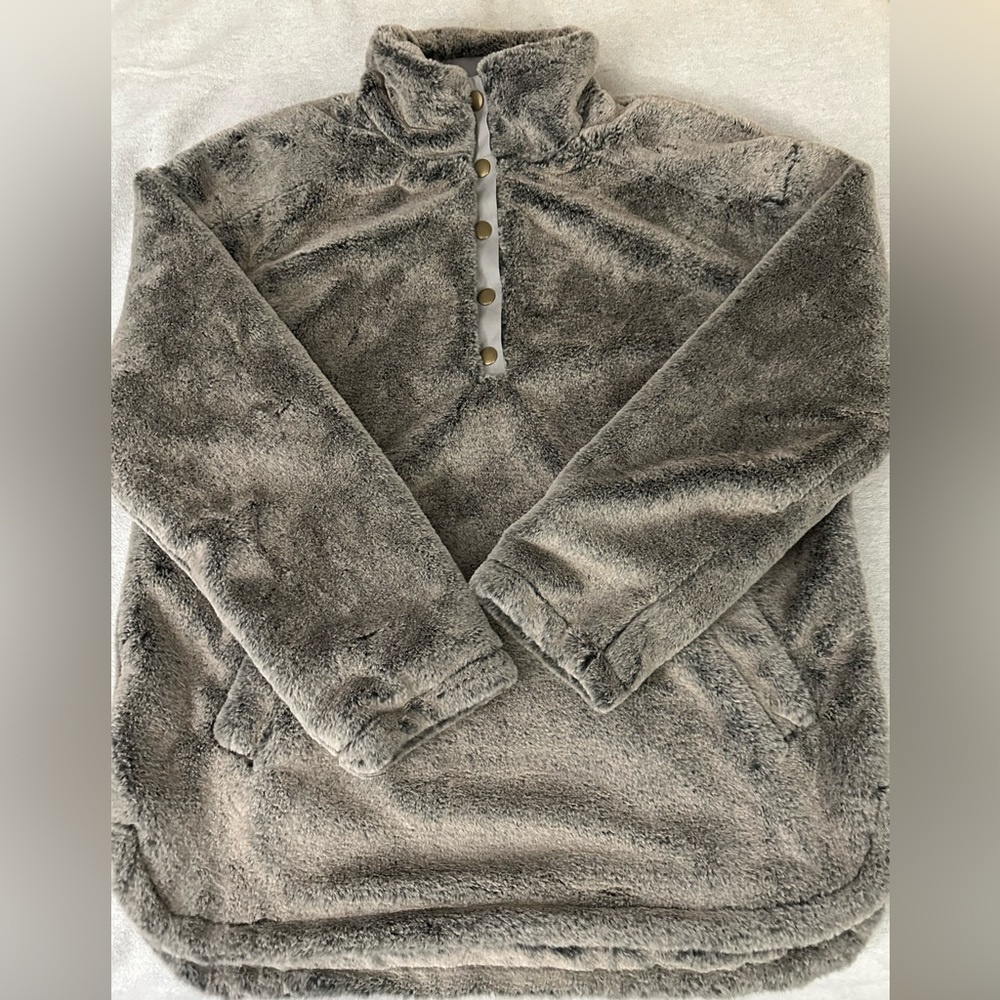 Bke Furry Pullover Sweater - image 1